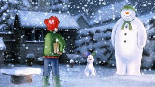 雪人与雪犬 photo